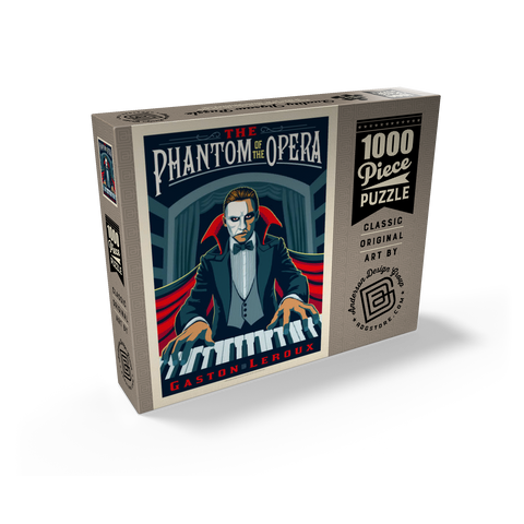 The Phantom Of The Opera: Gaston Laroux, Vintage Poster 1000 Jigsaw Puzzle box view2