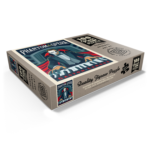 The Phantom Of The Opera: Gaston Laroux, Vintage Poster 100 Jigsaw Puzzle box view1