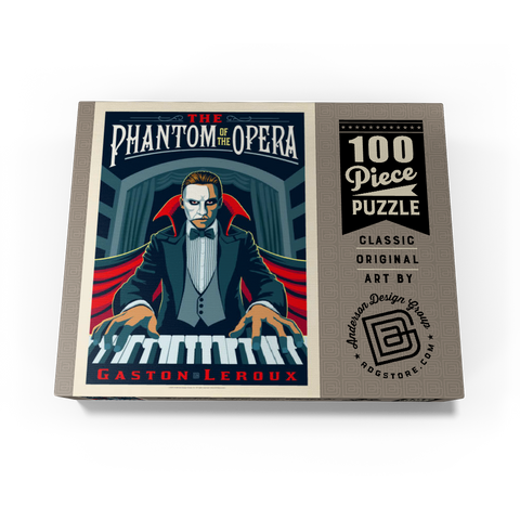 The Phantom Of The Opera: Gaston Laroux, Vintage Poster 100 Jigsaw Puzzle box view3