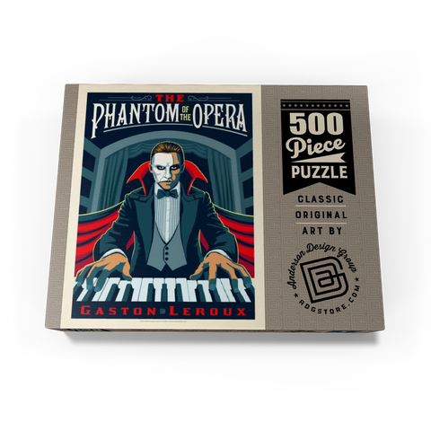 The Phantom Of The Opera: Gaston Laroux, Vintage Poster 500 Jigsaw Puzzle box view3