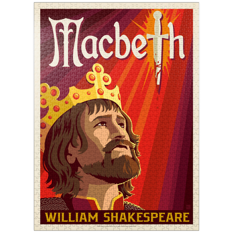 puzzleplate MacBeth: William Shakespeare, Vintage Poster 1000 Jigsaw Puzzle