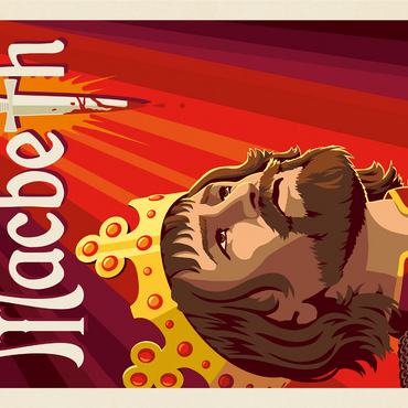MacBeth: William Shakespeare, Vintage Poster 1000 Jigsaw Puzzle 3D Modell