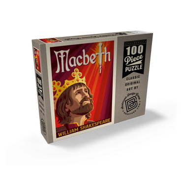 MacBeth: William Shakespeare, Vintage Poster 100 Jigsaw Puzzle box view2