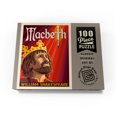 MacBeth: William Shakespeare, Vintage Poster 100 Jigsaw Puzzle box view3