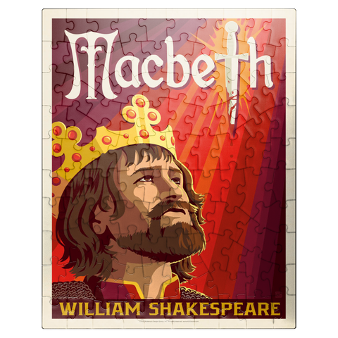 puzzleplate MacBeth: William Shakespeare, Vintage Poster 100 Jigsaw Puzzle