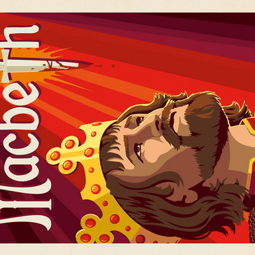 MacBeth: William Shakespeare, Vintage Poster 500 Jigsaw Puzzle 3D Modell
