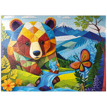 puzzleplate Patchwork Bear 1000 Jigsaw Puzzle