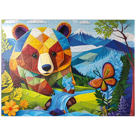 puzzleplate Patchwork Bear 1000 Jigsaw Puzzle