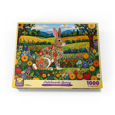 Patchwork Bunny 1000 Jigsaw Puzzle box view3