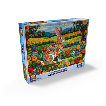 Patchwork Bunny 500 Jigsaw Puzzle box view2