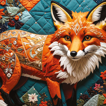 Patchwork Fox 1000 Jigsaw Puzzle 3D Modell