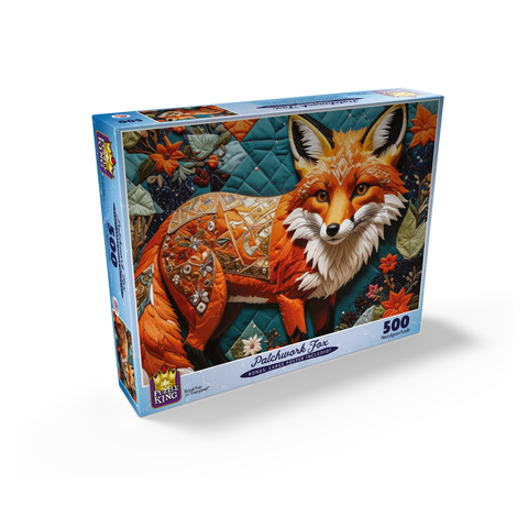 Patchwork Fox 500 Jigsaw Puzzle box view2