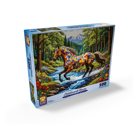Patchwork Horse 500 Jigsaw Puzzle box view2
