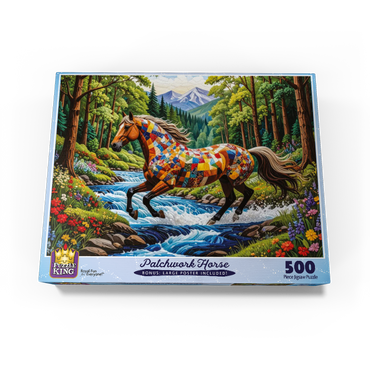Patchwork Horse 500 Jigsaw Puzzle box view3
