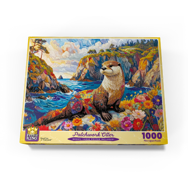 Patchwork Otter 1000 Jigsaw Puzzle box view3