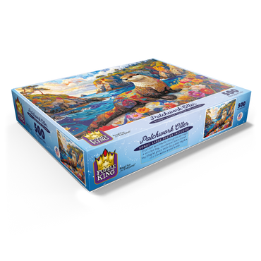 Patchwork Otter 500 Jigsaw Puzzle box view1