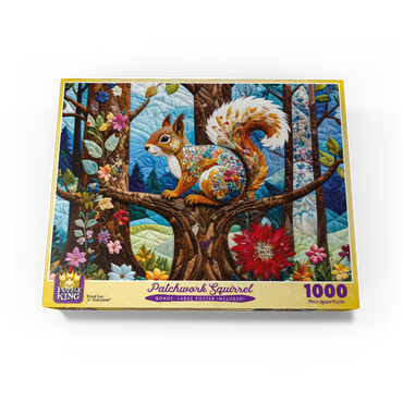 Patchwork Squirrel 1000 Jigsaw Puzzle box view3