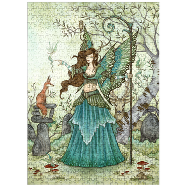 puzzleplate Woodland Gathering Fairy - Amy Brown 500 Jigsaw Puzzle