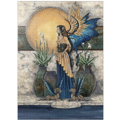 puzzleplate Tranquility Pool Fairy - Amy Brown 1000 Jigsaw Puzzle