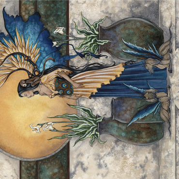 Tranquility Pool Fairy - Amy Brown 1000 Jigsaw Puzzle 3D Modell