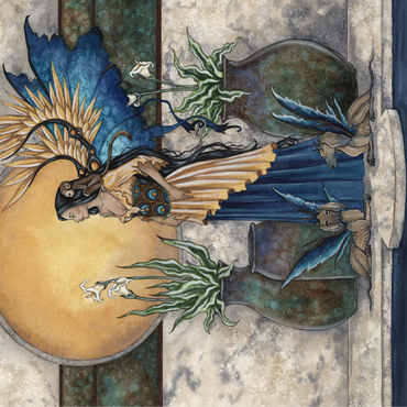 Tranquility Pool Fairy - Amy Brown 100 Jigsaw Puzzle 3D Modell