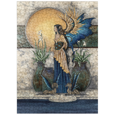 puzzleplate Tranquility Pool Fairy - Amy Brown 500 Jigsaw Puzzle