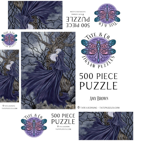 Night Winds Elf - Amy Brown 500 Jigsaw Puzzle box 3D Modell