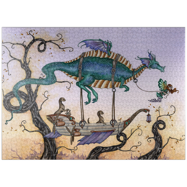 puzzleplate The Voyage Airship - Amy Brown 1000 Jigsaw Puzzle