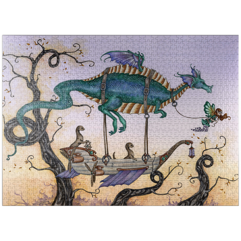 puzzleplate The Voyage Airship - Amy Brown 1000 Jigsaw Puzzle