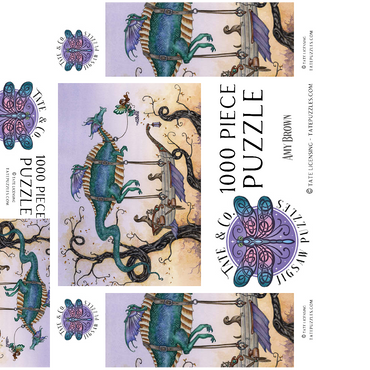 The Voyage Airship - Amy Brown 1000 Jigsaw Puzzle box 3D Modell