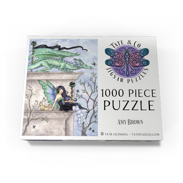 Wind Watchers Dragon - Amy brown 1000 Jigsaw Puzzle box view3