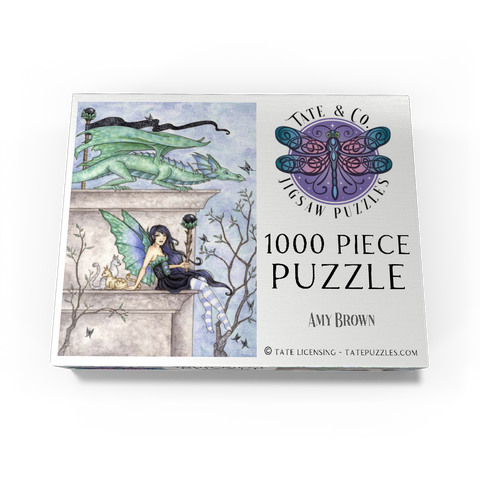 Wind Watchers Dragon - Amy brown 1000 Jigsaw Puzzle box view3
