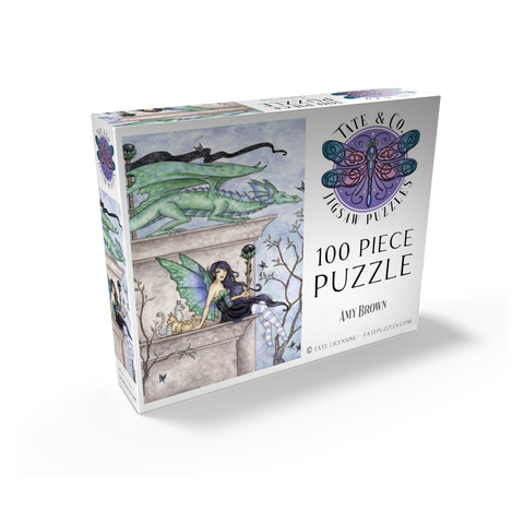 Wind Watchers Dragon - Amy brown 100 Jigsaw Puzzle box view2