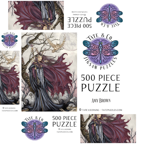 Dark Elf Gothic - Amy Brown 500 Jigsaw Puzzle box 3D Modell