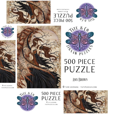 Contemplating Secrets Fairy - Amy Brown 500 Jigsaw Puzzle box 3D Modell