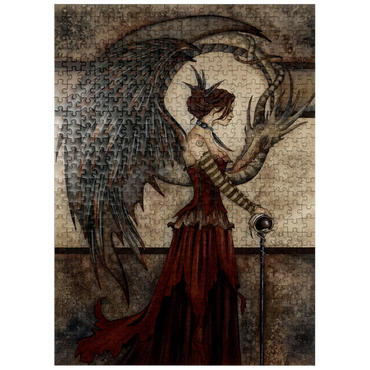 puzzleplate Court Of The Dragon Fairy - Amy Brown 500 Jigsaw Puzzle