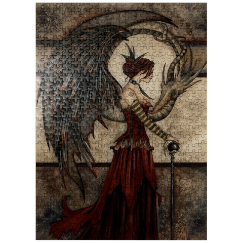 puzzleplate Court Of The Dragon Fairy - Amy Brown 500 Jigsaw Puzzle