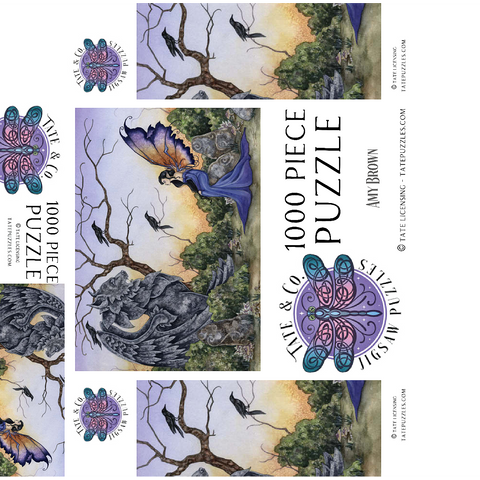 The Stone Guardian Fairy - Amy Brown 1000 Jigsaw Puzzle box 3D Modell