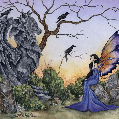 The Stone Guardian Fairy - Amy Brown 100 Jigsaw Puzzle 3D Modell