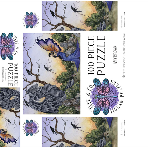 The Stone Guardian Fairy - Amy Brown 100 Jigsaw Puzzle box 3D Modell