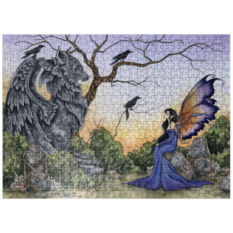 puzzleplate The Stone Guardian Fairy - Amy Brown 500 Jigsaw Puzzle