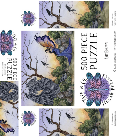 The Stone Guardian Fairy - Amy Brown 500 Jigsaw Puzzle box 3D Modell