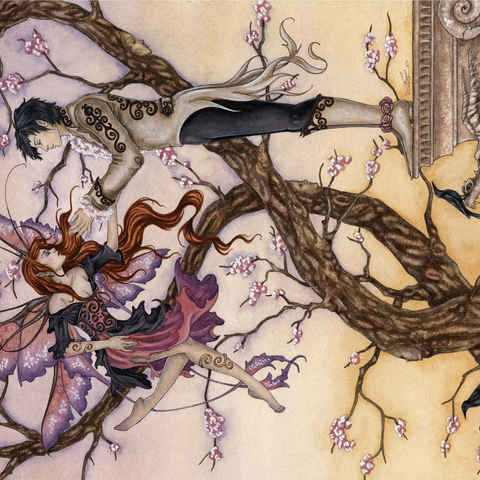 Temptations Romance - Amy Brown 1000 Jigsaw Puzzle 3D Modell