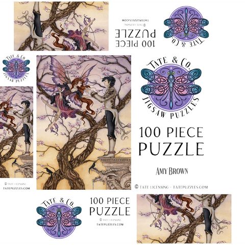 Temptations Romance - Amy Brown 100 Jigsaw Puzzle box 3D Modell
