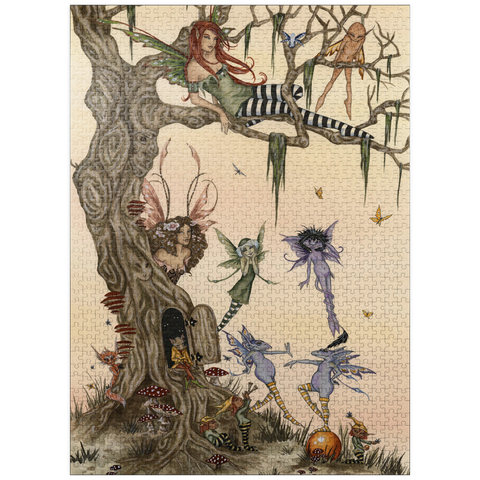 puzzleplate The Dormouses House Warming Party Fairies - Amy Brown 1000 Jigsaw Puzzle