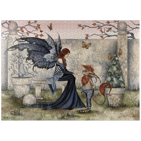 puzzleplate Gossip Fairy - Amy Brown 1000 Jigsaw Puzzle