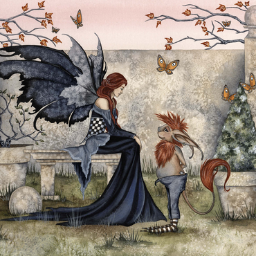 Gossip Fairy - Amy Brown 1000 Jigsaw Puzzle 3D Modell