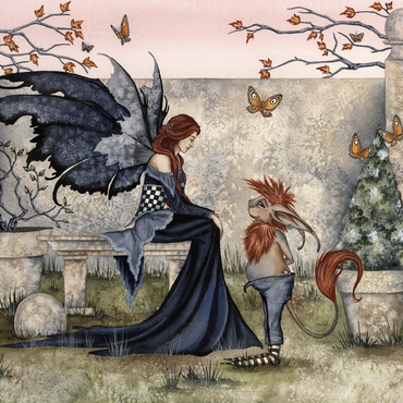 Gossip Fairy - Amy Brown 500 Jigsaw Puzzle 3D Modell