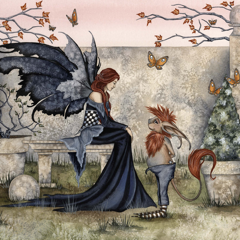 Gossip Fairy - Amy Brown 500 Jigsaw Puzzle 3D Modell