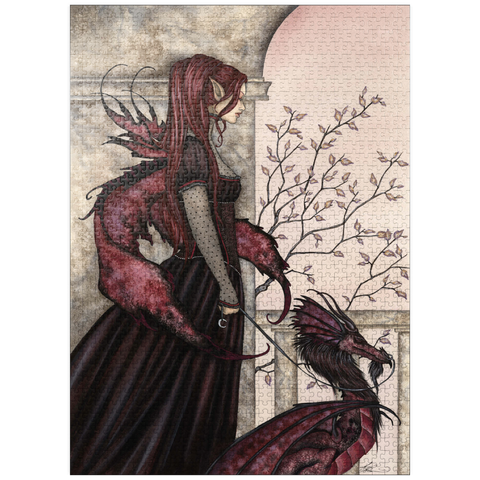 puzzleplate A Faery And Her Pet Dragon - Amy Brown 1000 Jigsaw Puzzle